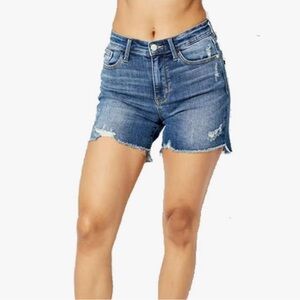 Judy Blue Denim Shorts - XL- NWT- 15253 Mid Thigh